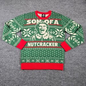 Elf Movie Buddy Son of a Nutcracker Christmas Sweater Small Green SKU: ELF-01